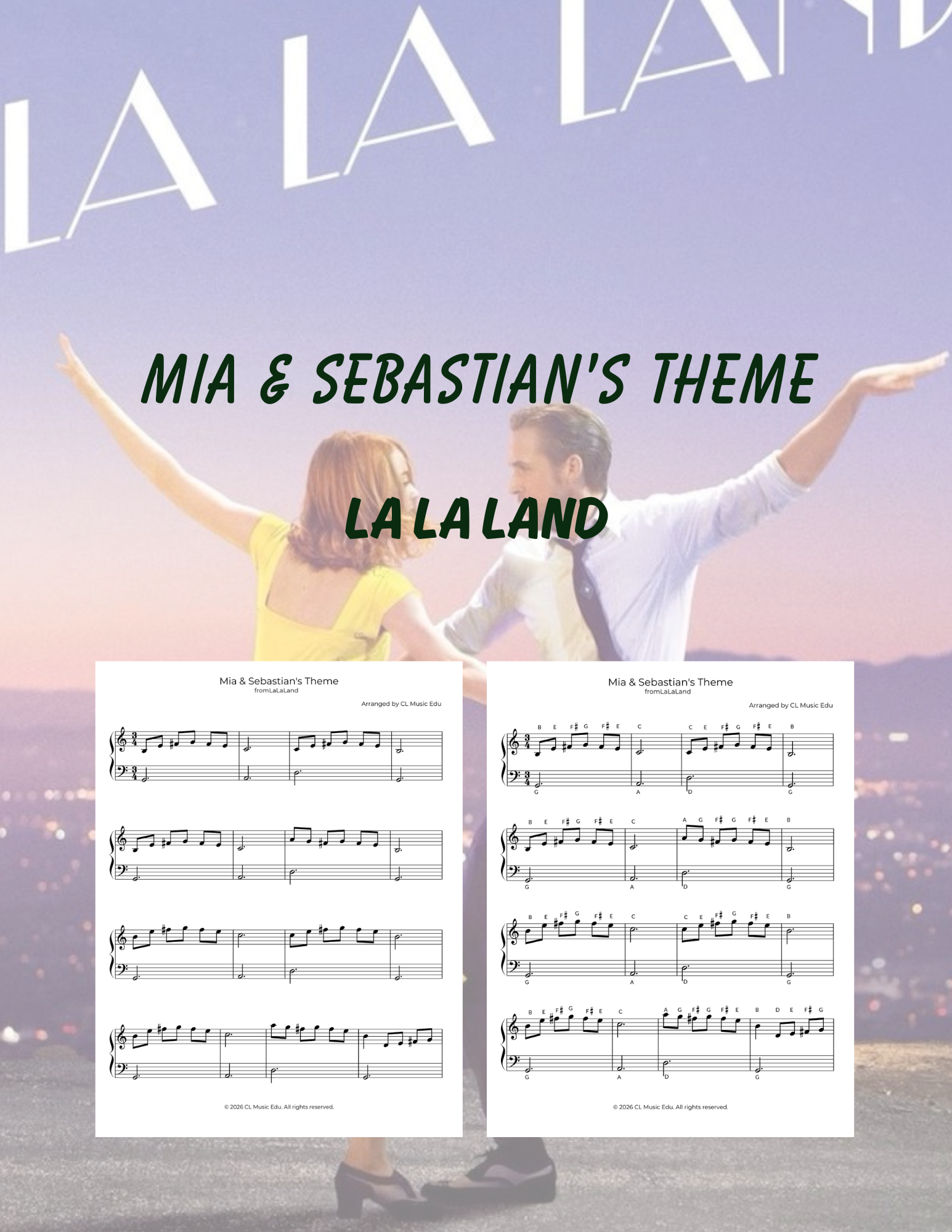 Mia & Sebastian's Theme | La La Land | Piano