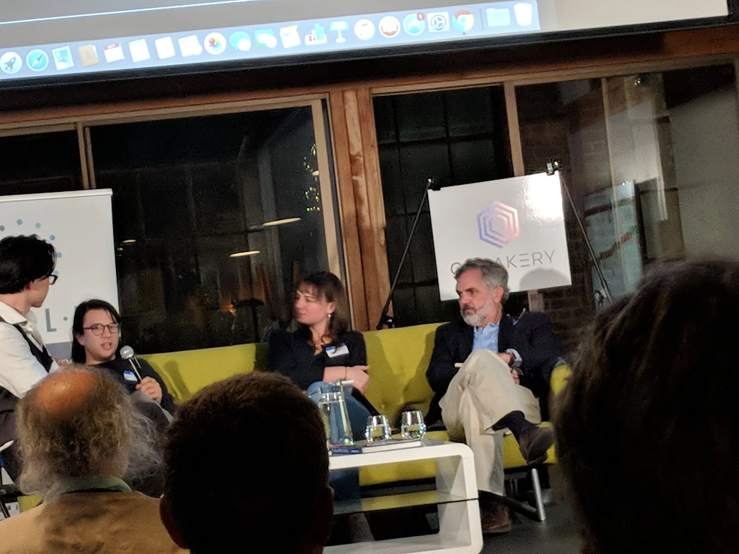 A panel discussion with a Vermont Law professor and one of the founders of Ethereum