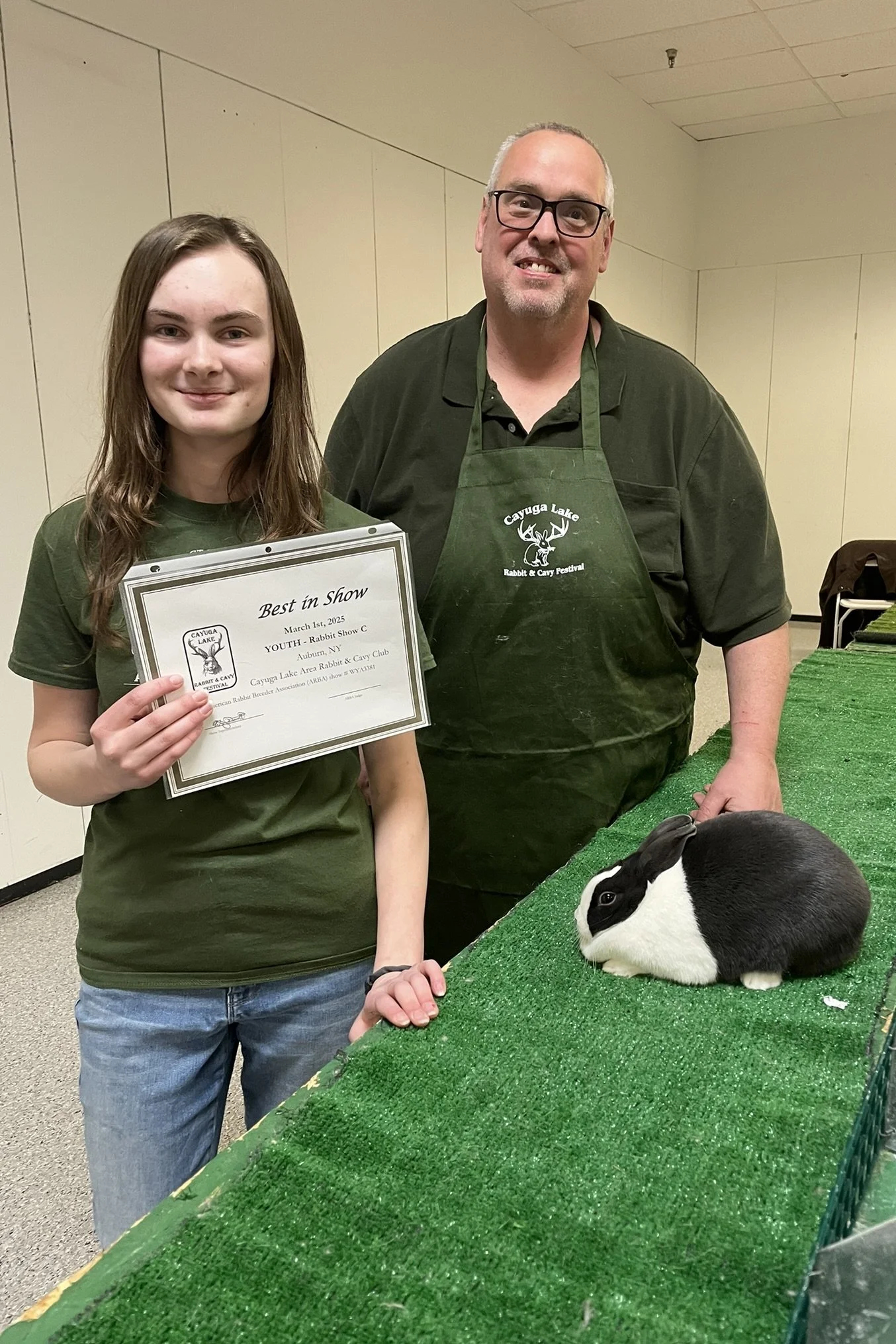 Youth Reserve in Show - Cayuga Lake Rabbit & Cavy Festival Show C - 3/1/25 - Emily Ralph - Blue Sr Doe #R86
