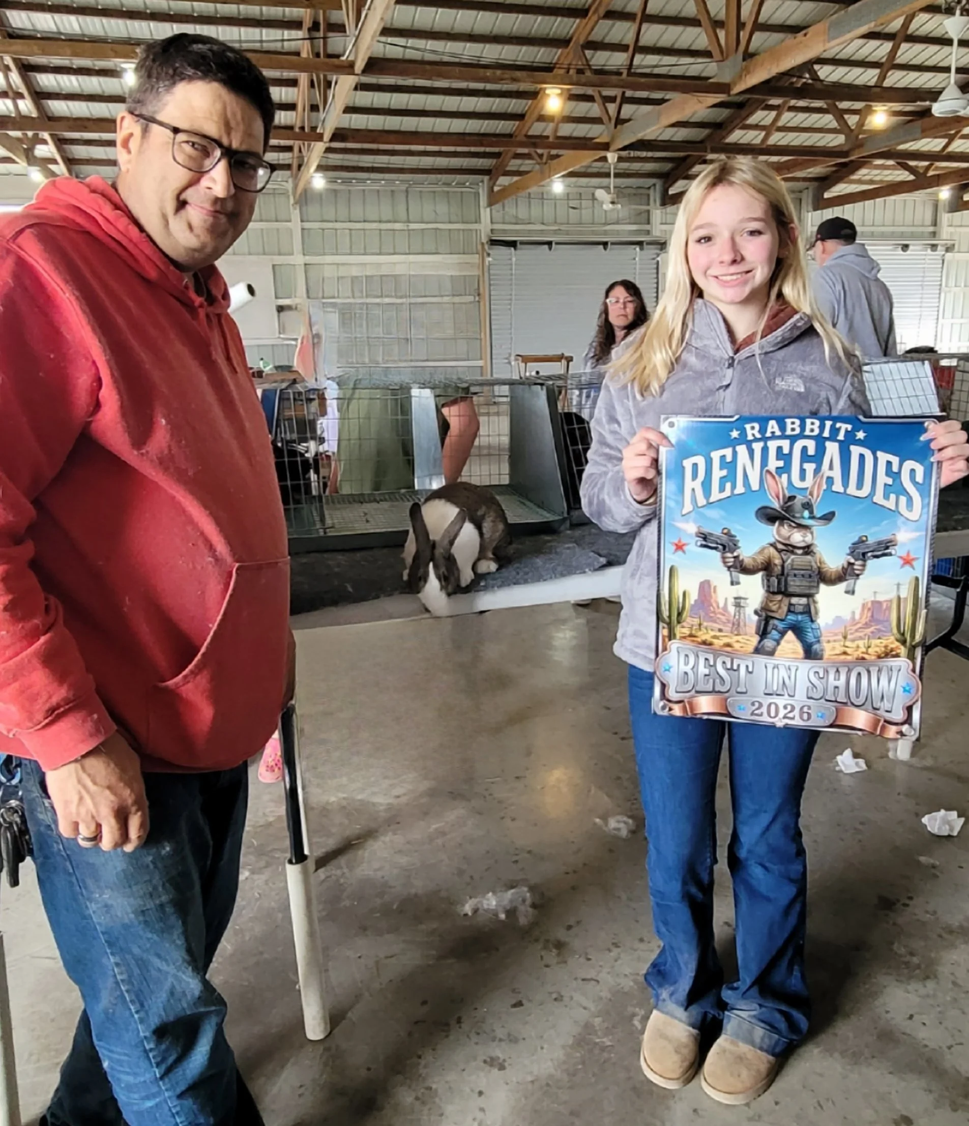 Youth Best in Show - Rabbit Renegade Show - October 9, 2026 Georgetown Illinois - Lily Hamilton - Gray Junior Buck LH33