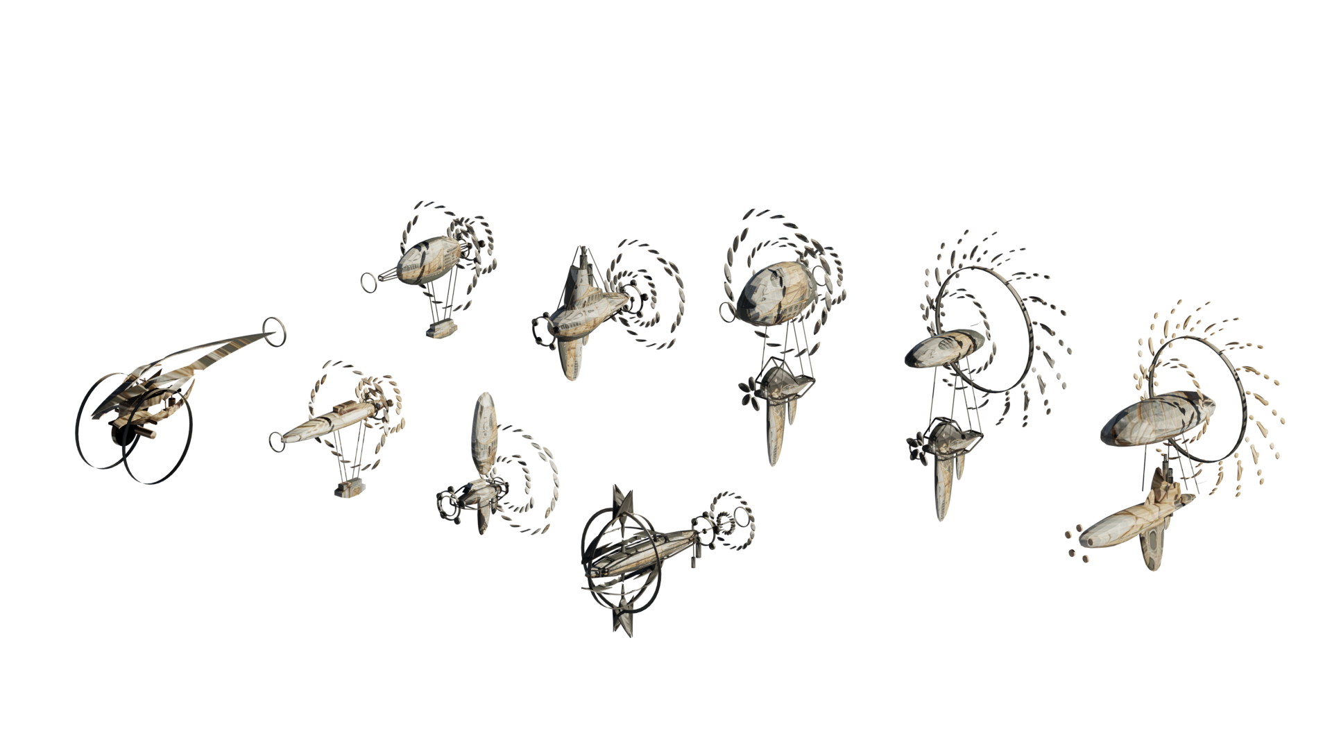Vehicle Design, Sky ship sketches