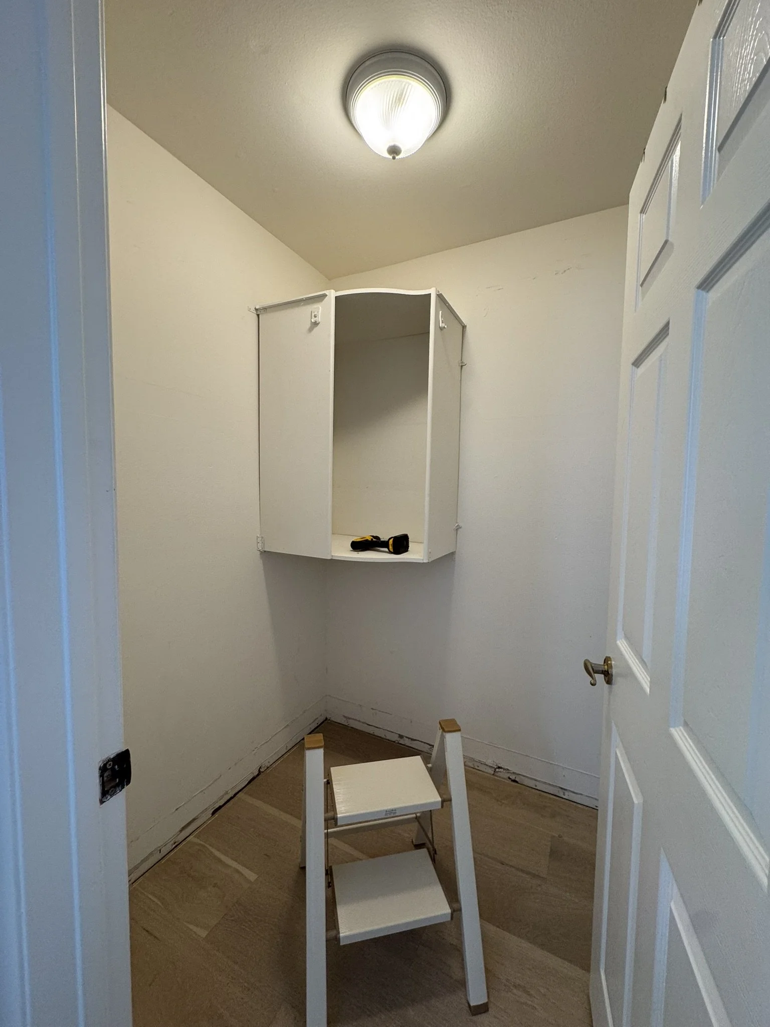Small Walk-In Closet Update — Before