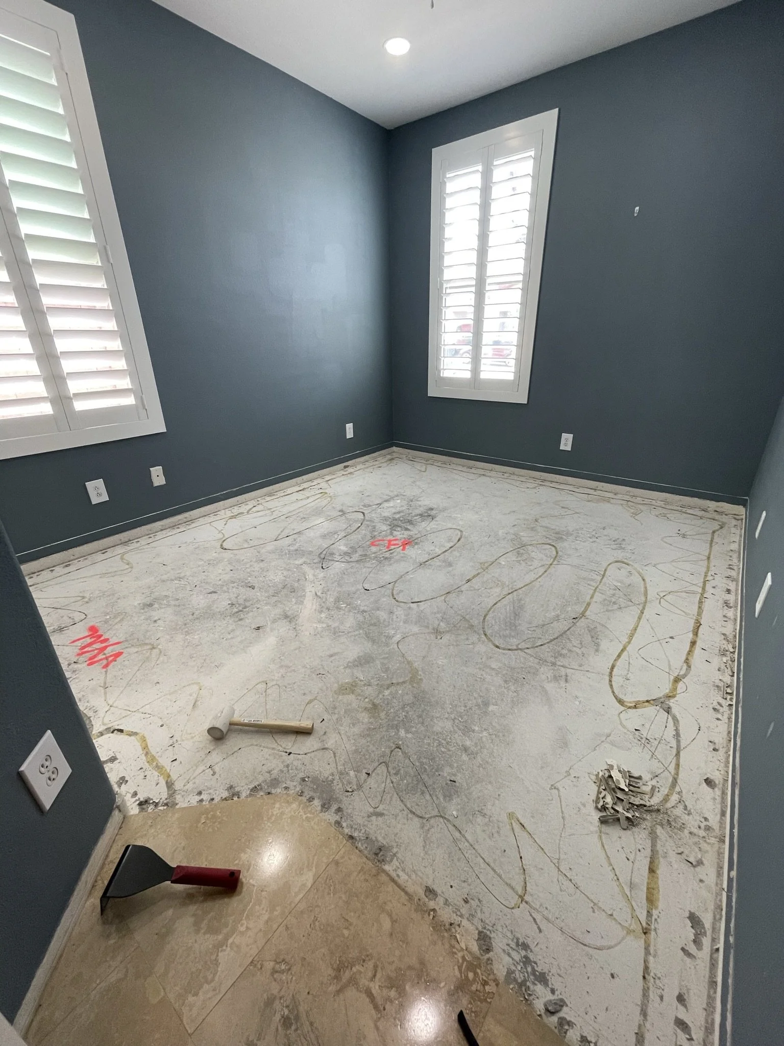 Vinyl Plank Flooring — Prepped subfloor