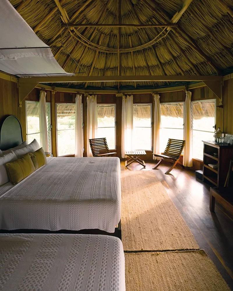 Single Twins or Two Shared King beds - 4 people per cabana