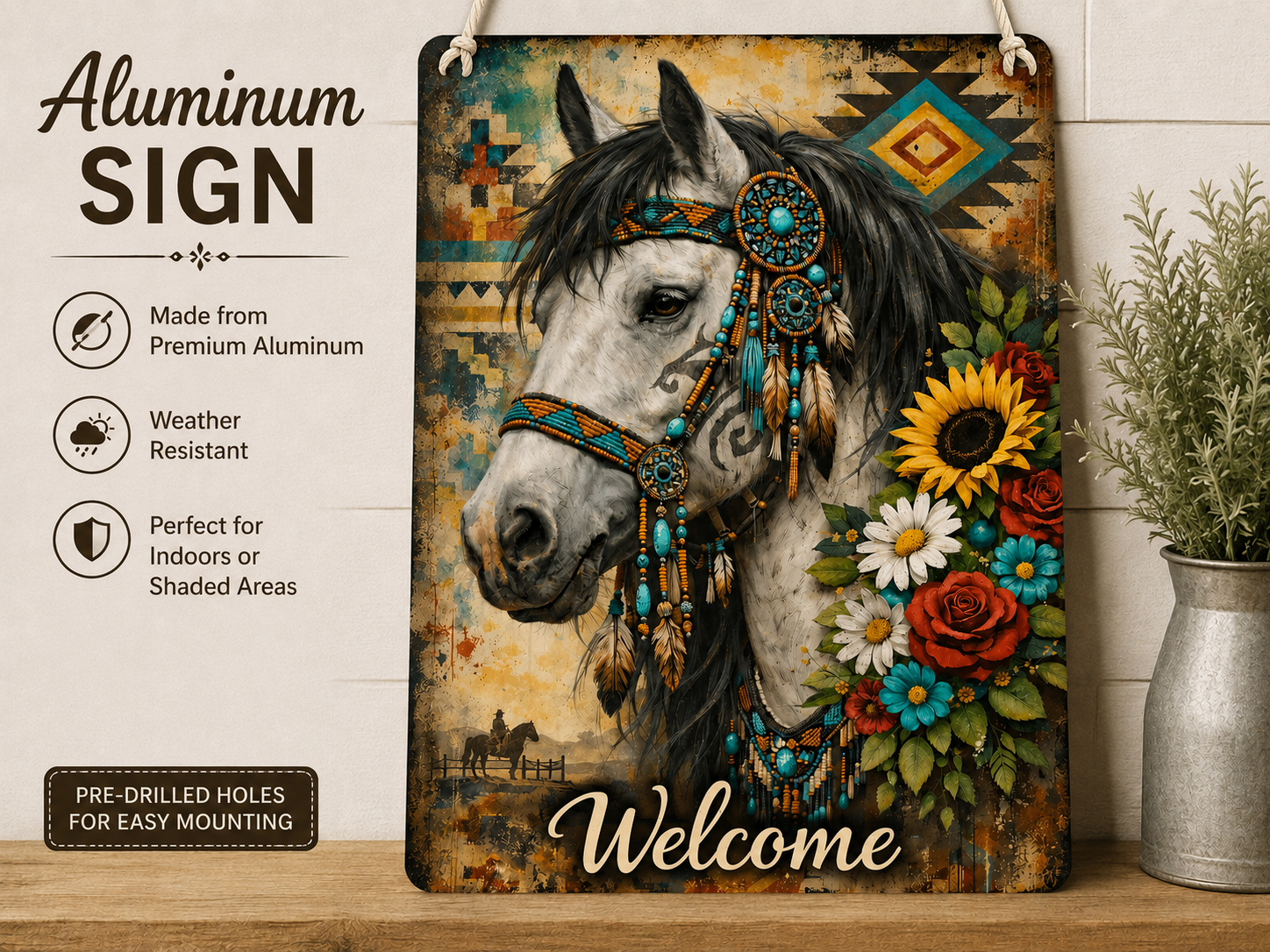 Gorgeous Aluminum Welcome Sign