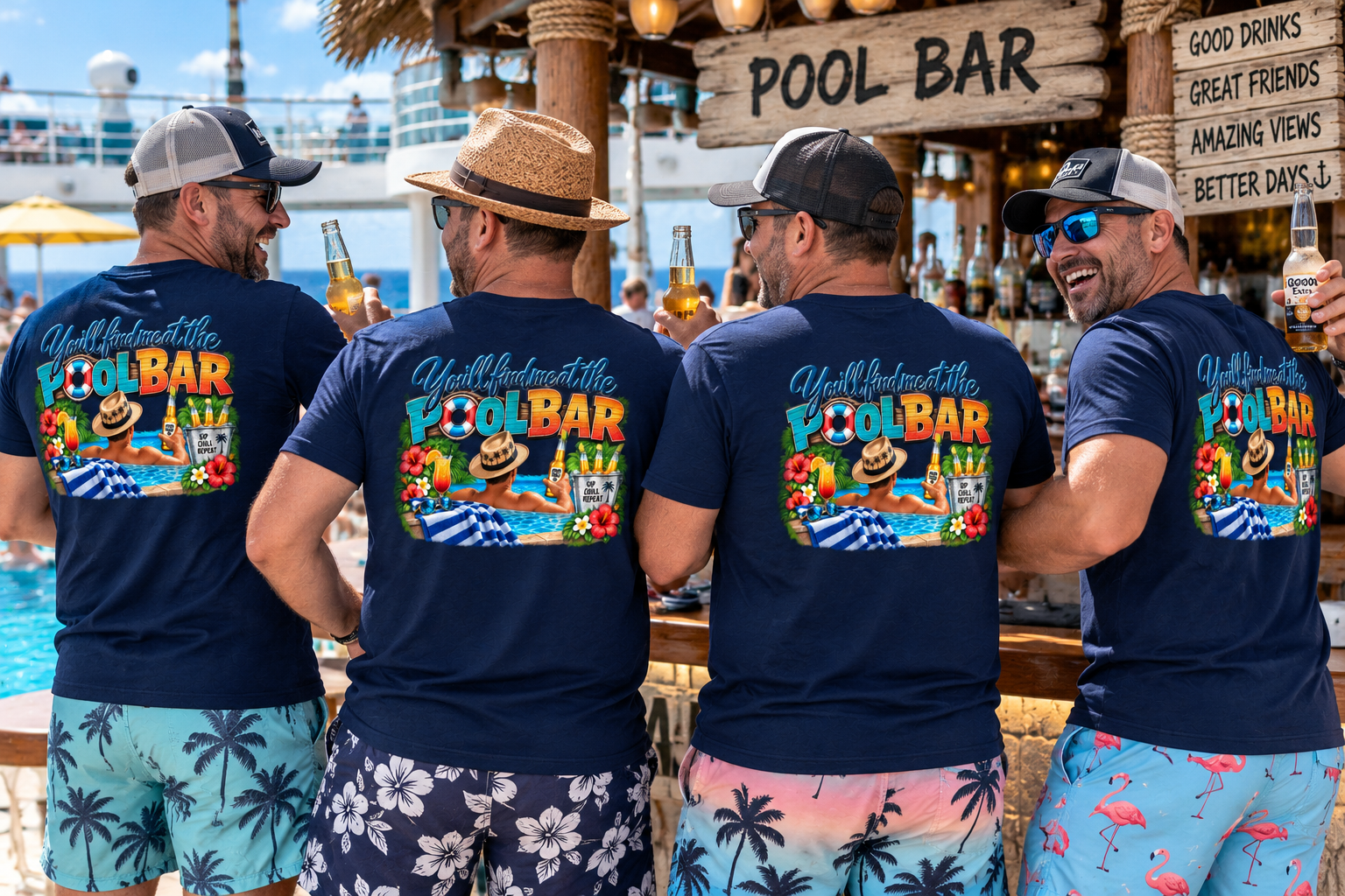 Poolside Vibes Men's  Cruise Tee