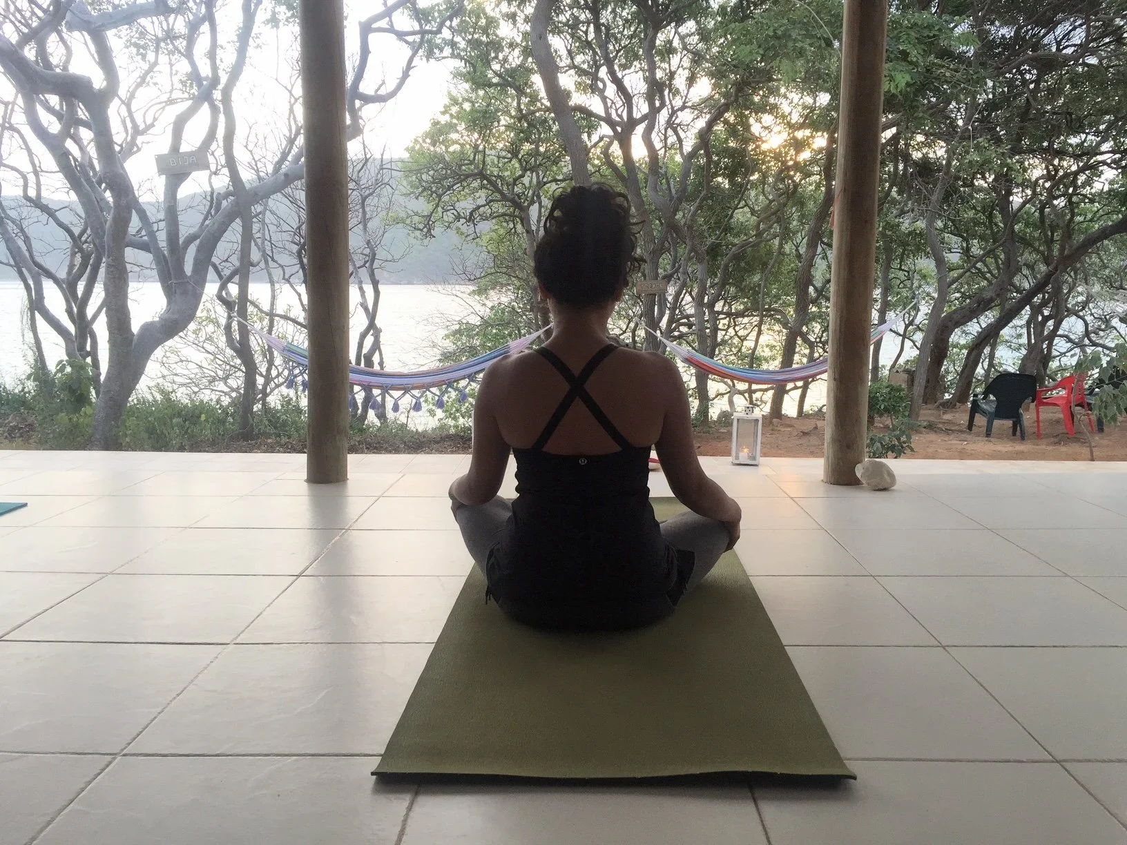 Rosalie Maduro at a yoga retreat in Tayrona, Colombia