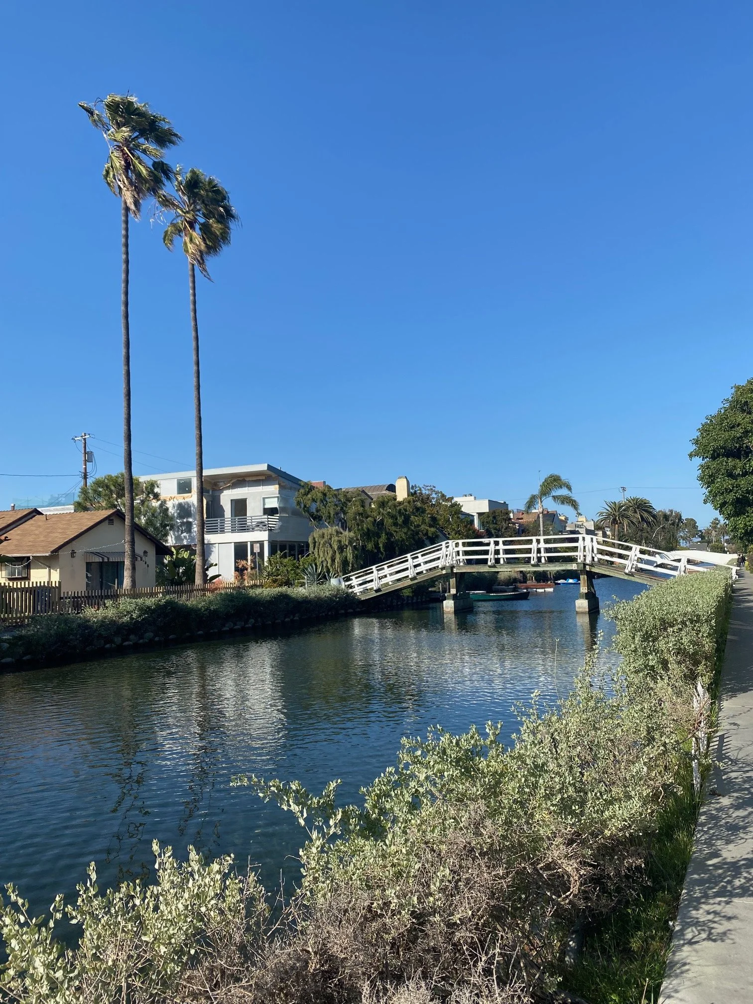 Venice canal bridge representing the safe passage created in somatic trauma therapy with Rosalie Maduro LMFT ACMHC in Los Angeles San Francisco and Park City