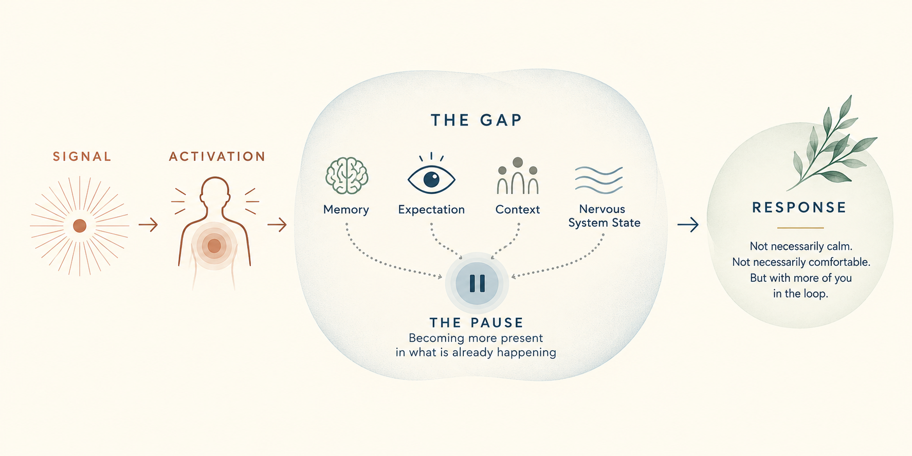 The Gap and The Pause Response