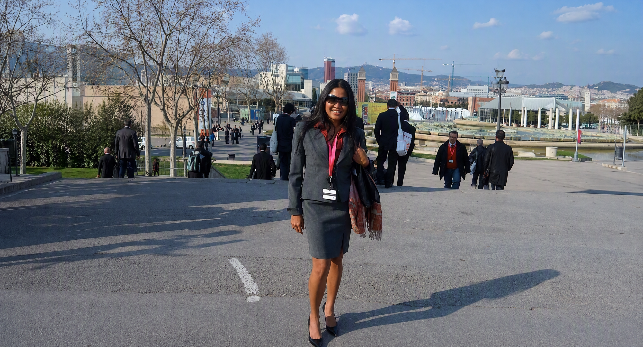 Rosalie Maduro at a technology conference during her engineering and technology career.