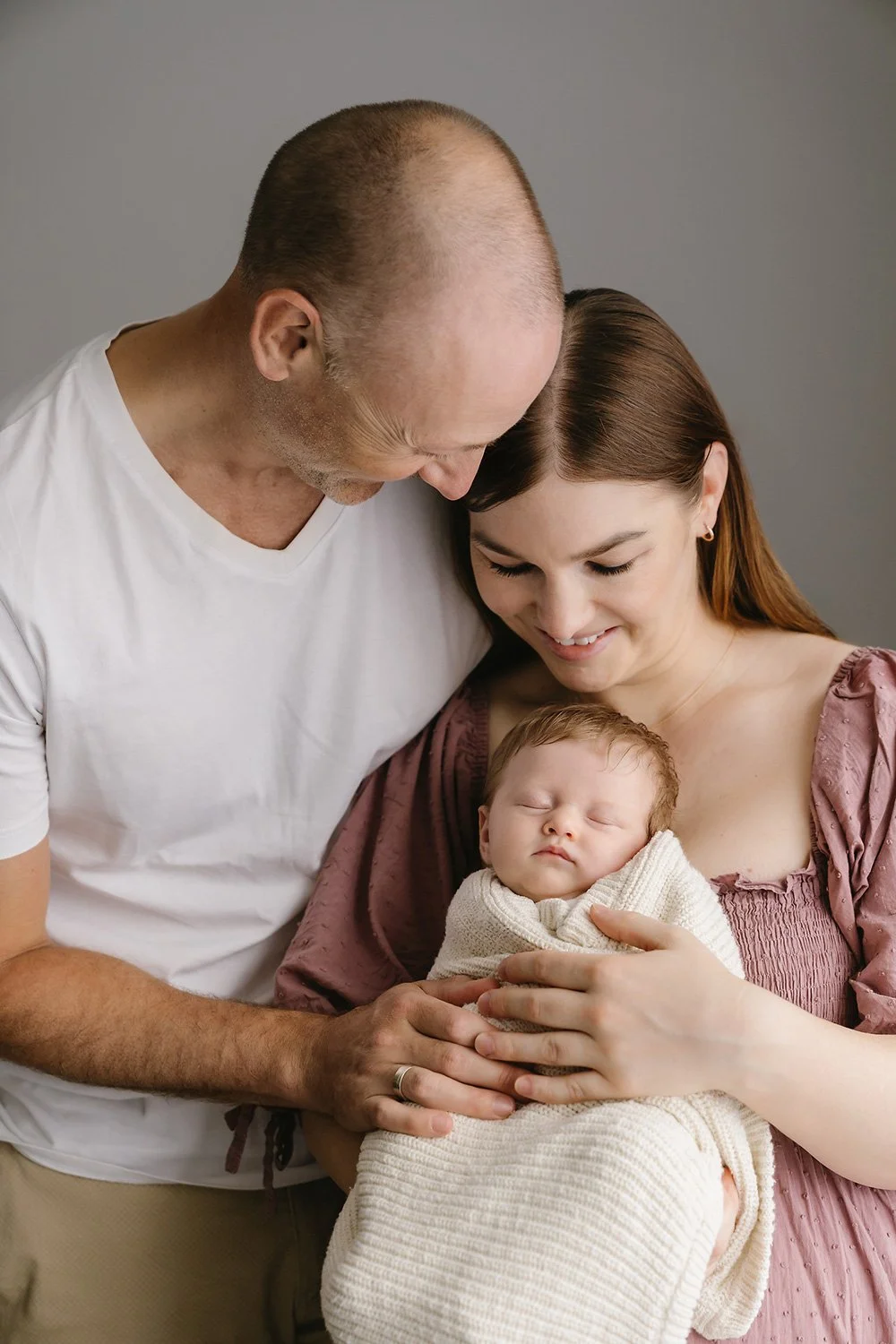 Newborn baby at Hobart newborn photoshoot
