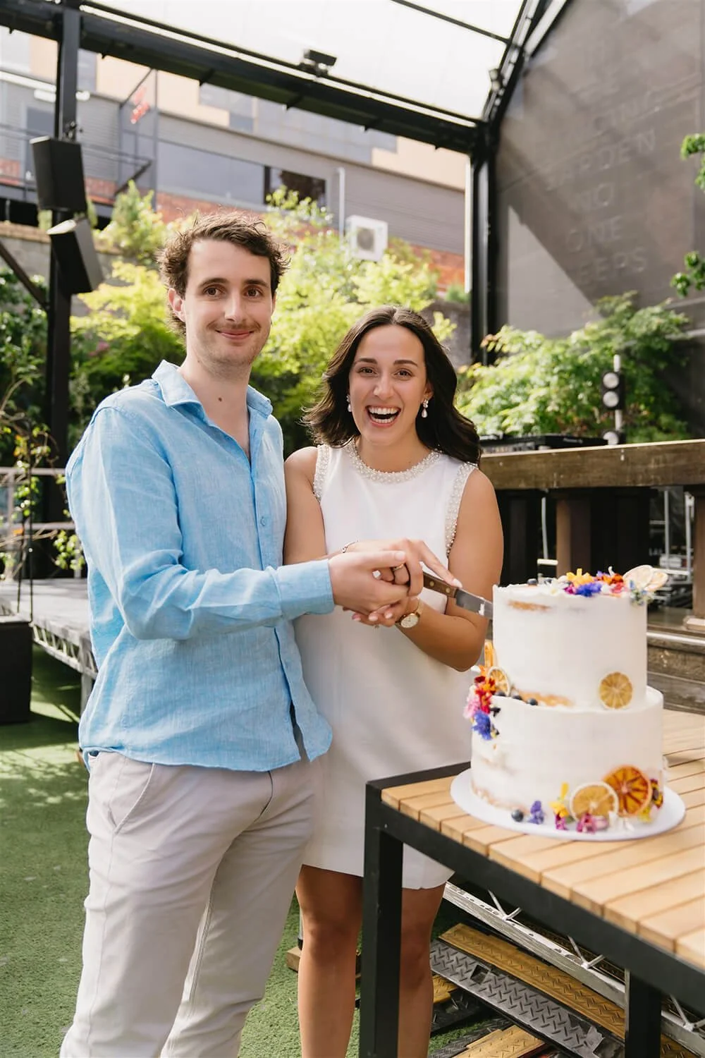 Hobart photographer photographing engagement party event