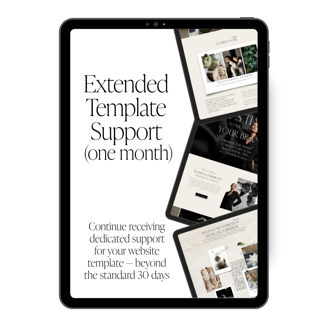 Extended Template Support for one month (Squarespace 7.1)