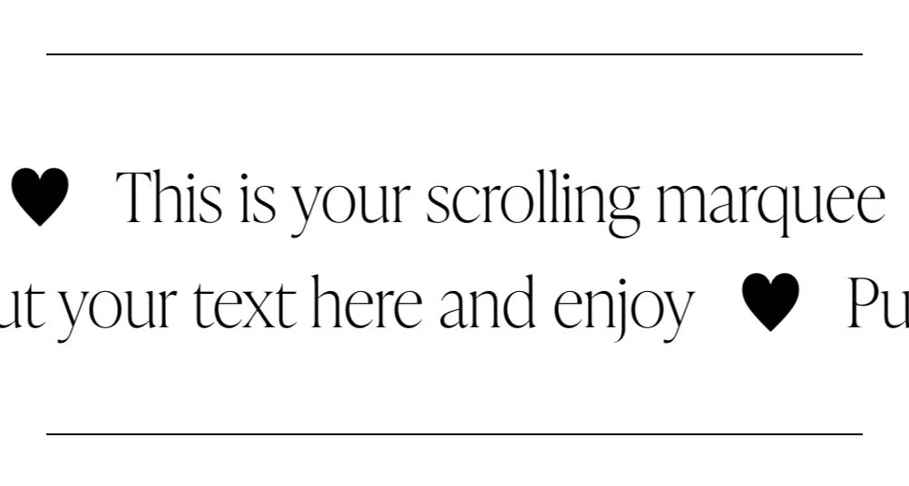How to Add a Scrolling Text Animation in Squarespace — No Coding Required