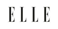 Elle magazine logo, black text on white background.