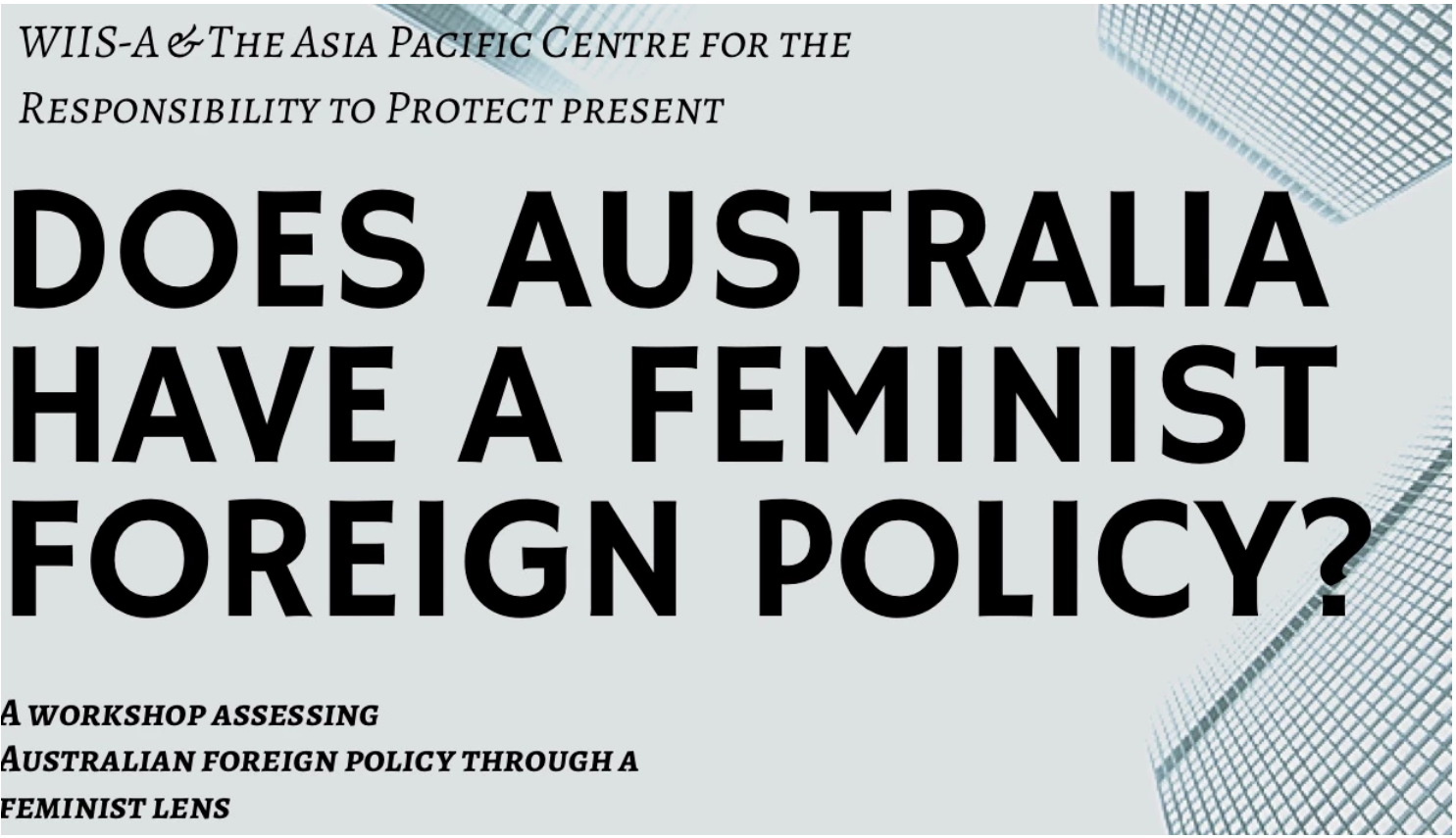 Does Australia have a feminist foreign policy?