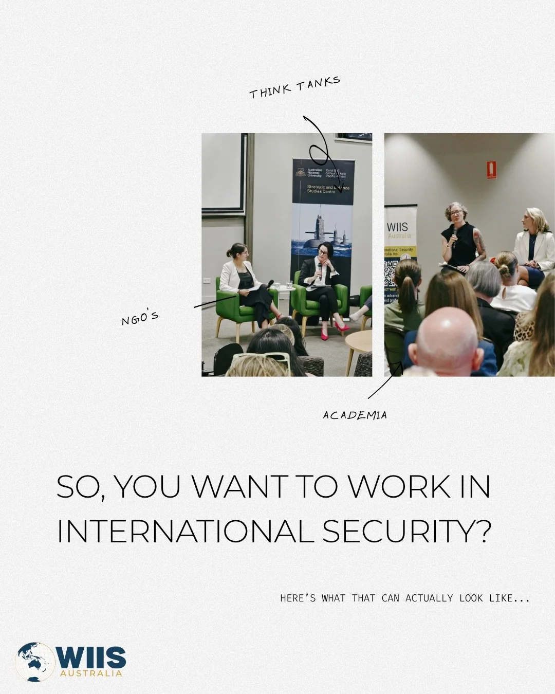 There&rsquo;s no one-size-fits-all pathway into international security 🌏

From government and defence, to academia, think tanks, NGOs, and international organisations, this space is broader than it might seem!

Wherever you&rsquo;re starting from, t