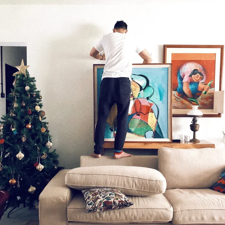 living room painting details motherhood unplugged.webp