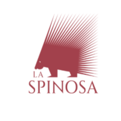 Logo mit Bär und Sonnenstrahlen, darunter der Text 'La Spinoa' auf weißem Hintergrund.
