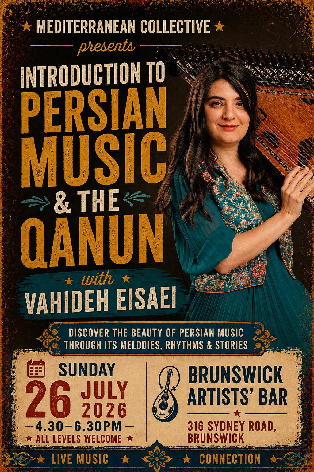  Introduction to Persian Music & the Qanun with Vahideh Eisaei