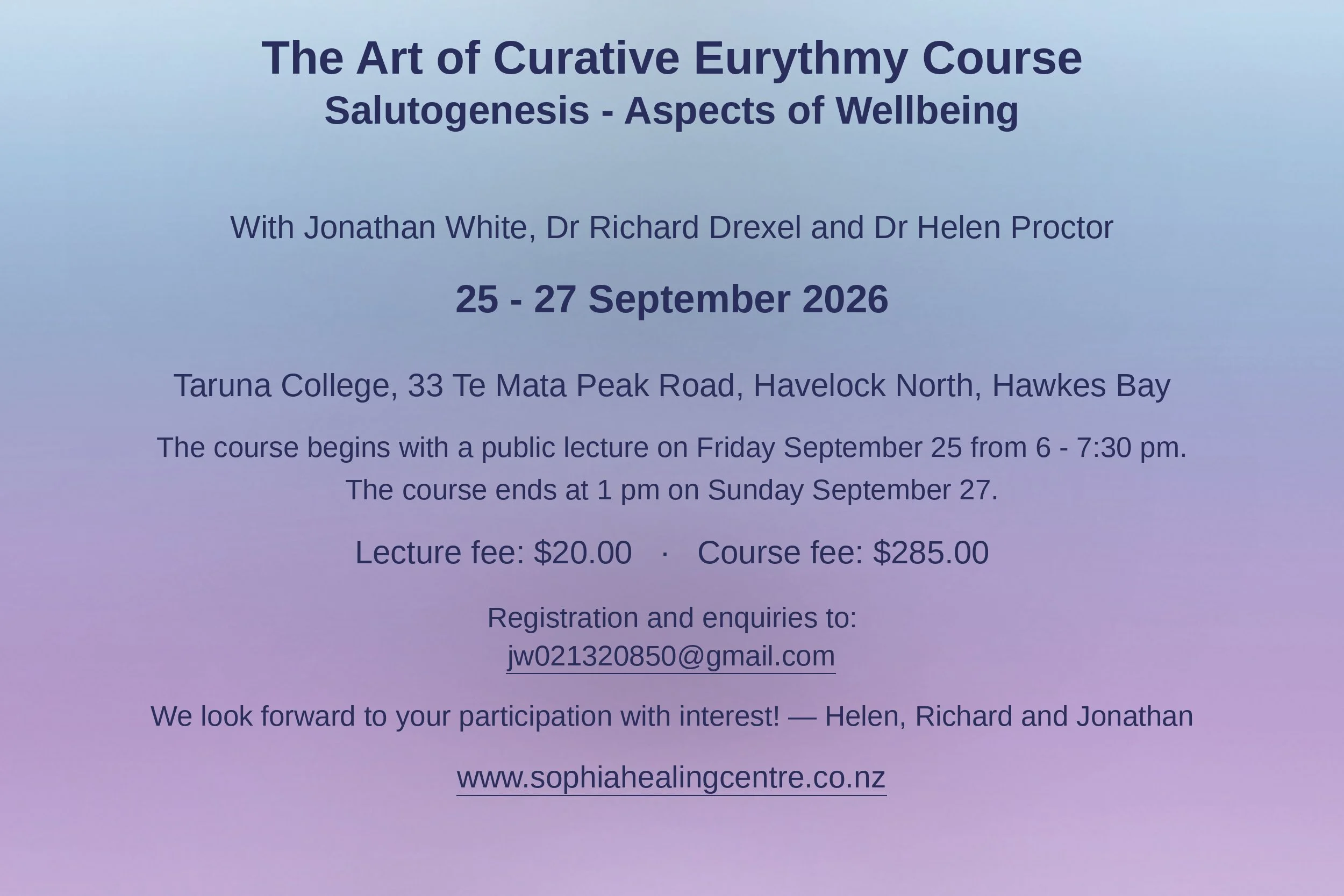 The Art of Curative Eurythmy