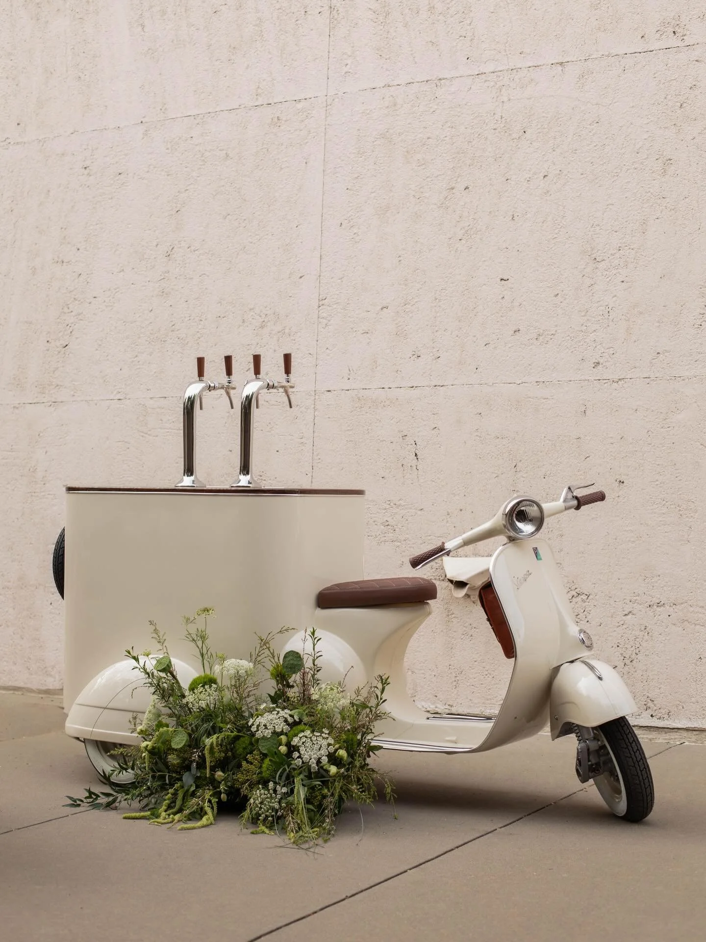 introducing our Vespa tap bar ✨

coffee. matcha. spritzes.
still. nitro. sparkling. 

part bar, part centerpiece.
it&rsquo;s where people gather and conversations start. 

now booking #siyaontap!