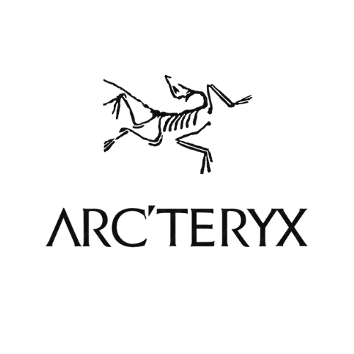 Arcteryx logo featuring a stylized skeletal bird above the brand name.