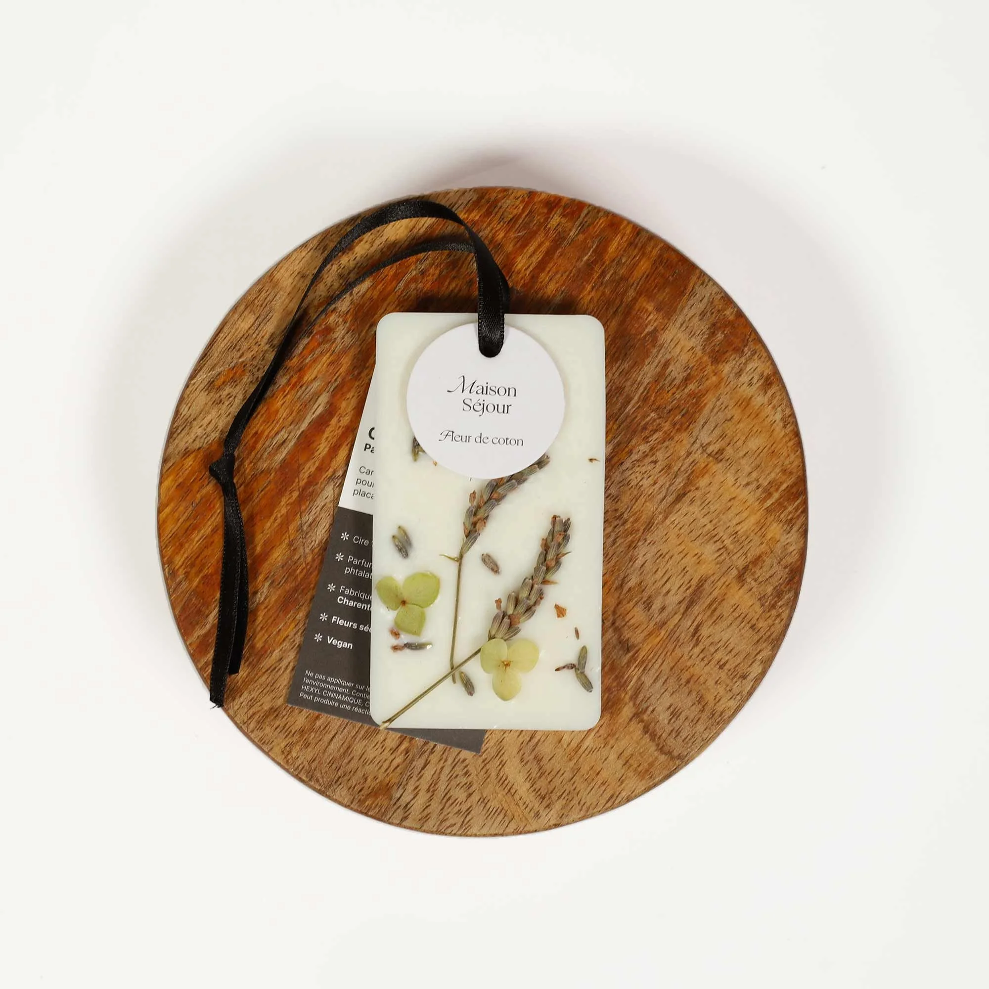 Carte florale parfumée - Fleur de coton