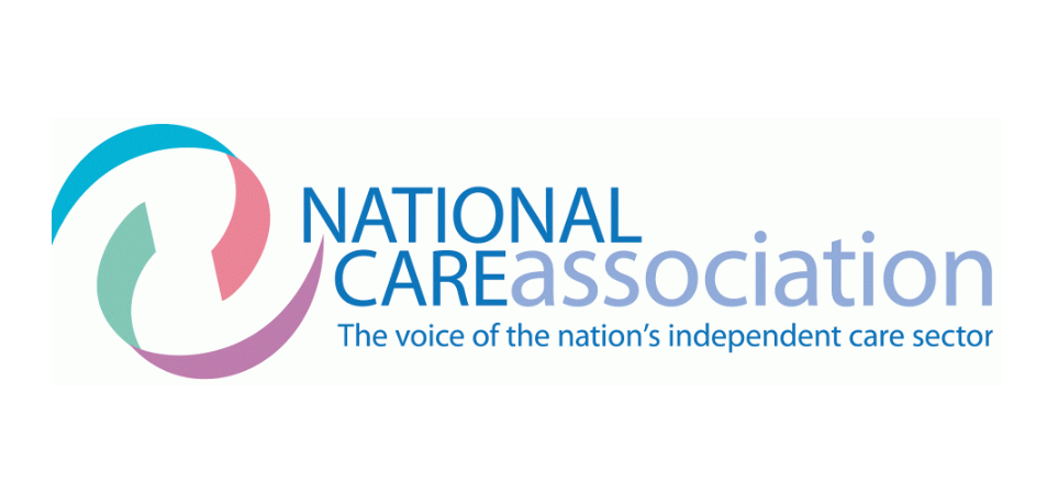 Logo of the National Care Association with colorful circular design and text 'NATIONAL CARE association' and the slogan 'The voice of the nation's independent care sector'.