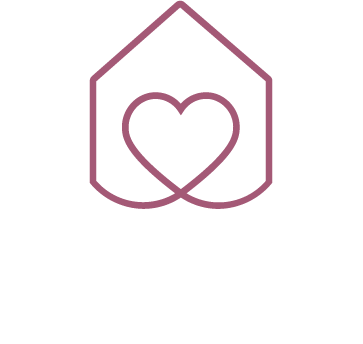 A logo featuring a heart inside a hexagon outline above the text "The Del."