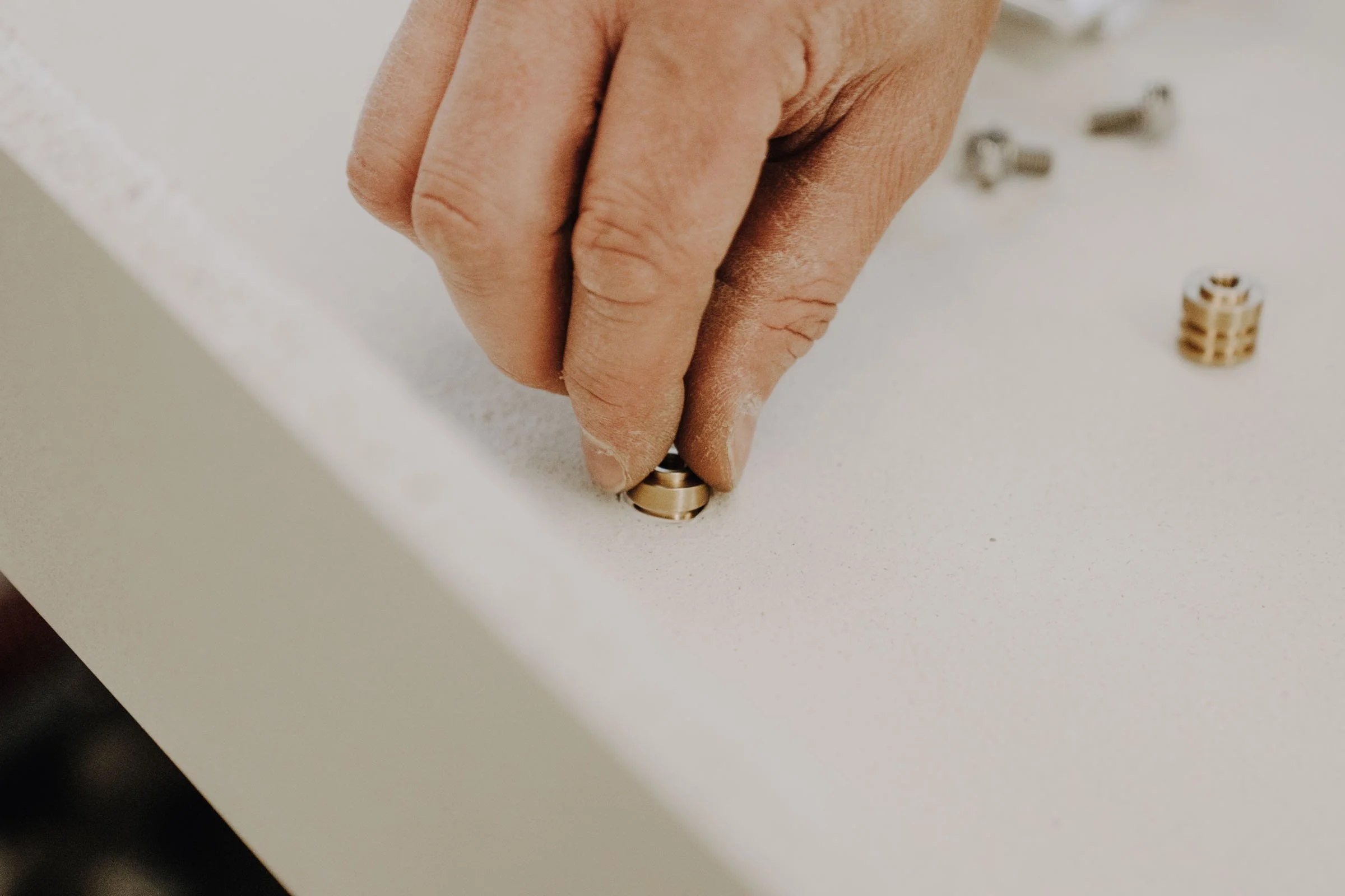 Feinbearbeitung der fertigen Formteilen