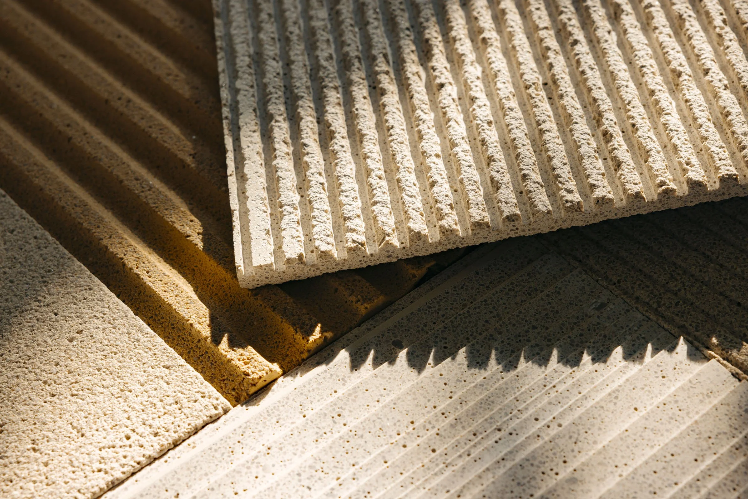 Verschiedene Mineralit-Material Oberflächen