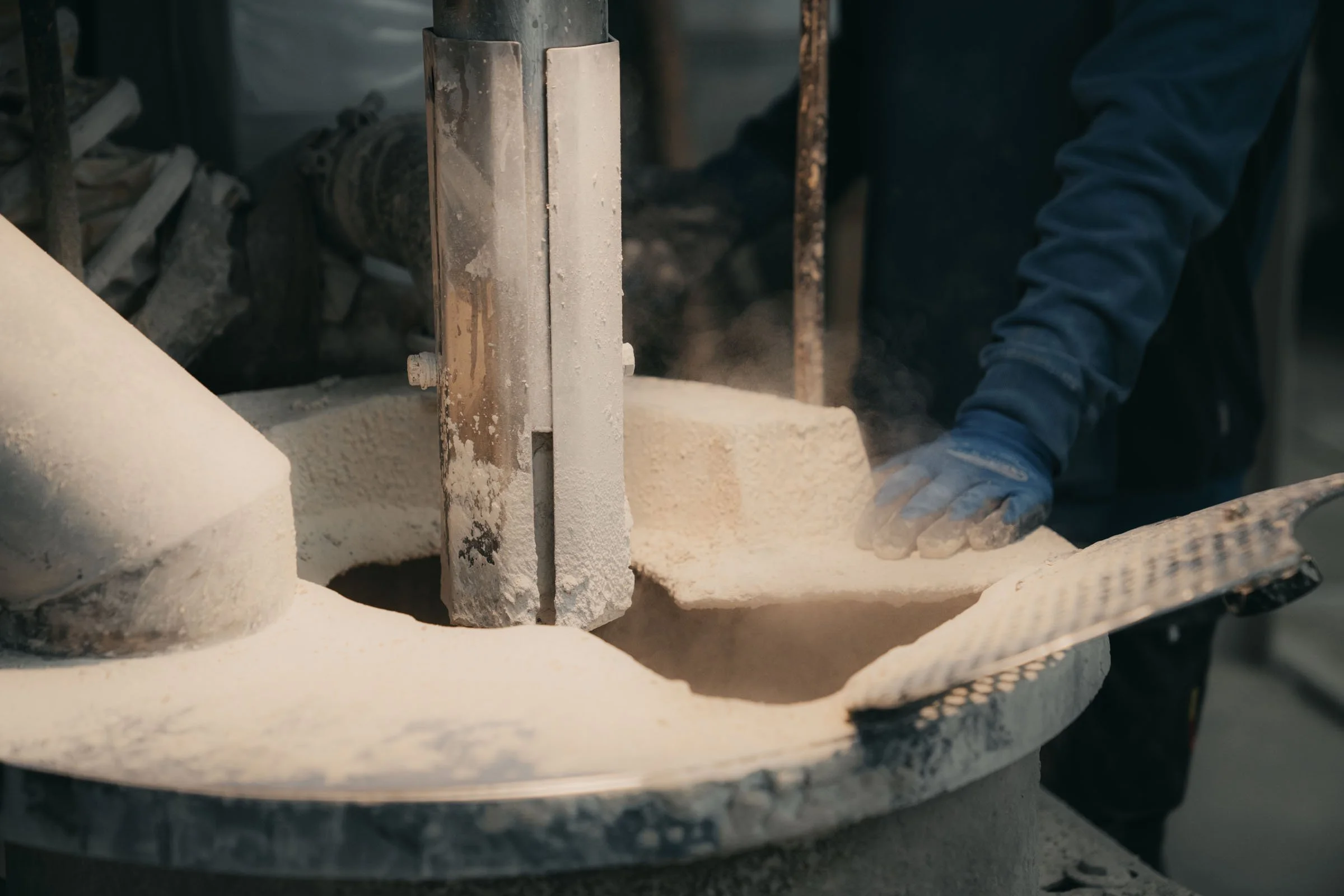 Vorbereitung Sandmischung