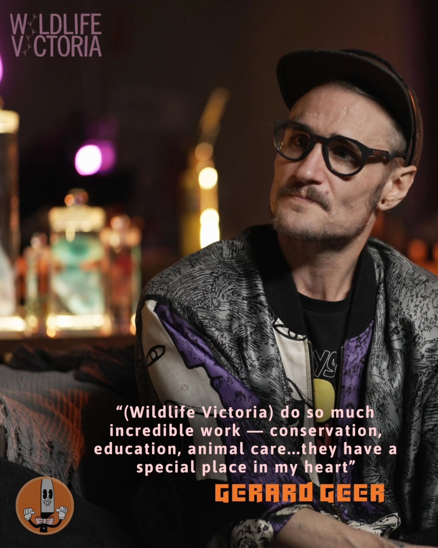 Gerard has chosen Wildlife Victoria as the charity who will receive the money raised from the raffle to win his Signature Knife. 

Wildlife Victoria is a not for profit organisation that provides wildlife emergency response service to the state of Vi