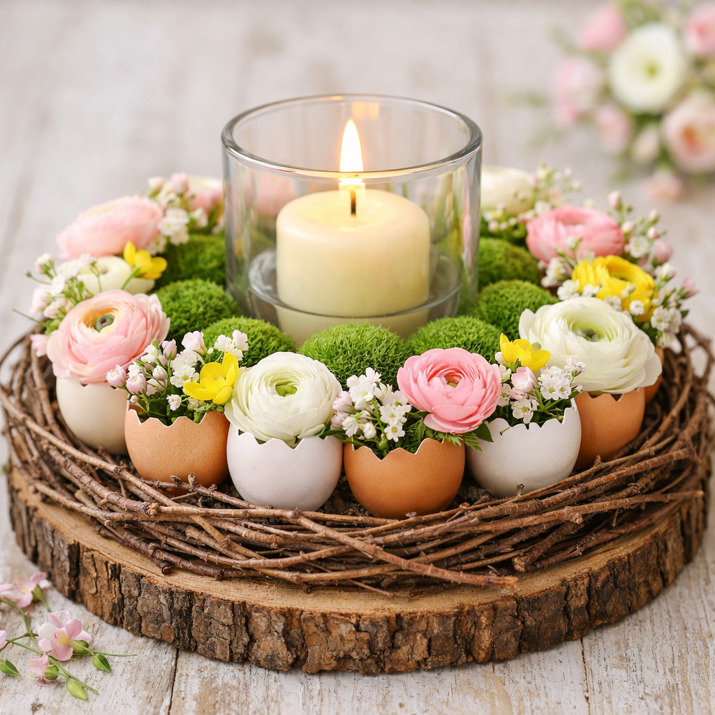 atelier creatif paques centre de table fleuri valenciennes