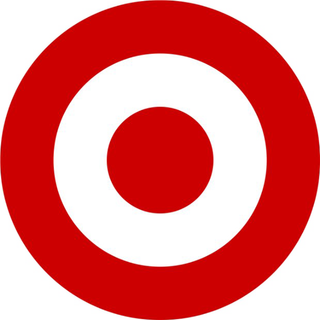 Target Logo, A red and white target or bullseye with concentric circles.