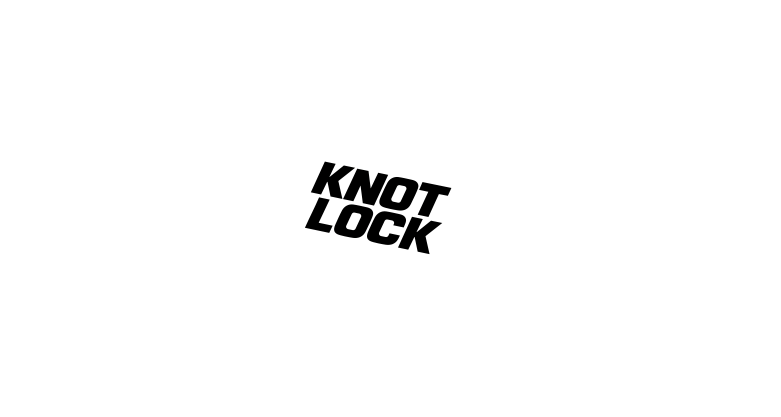 Illustration of a shoe with a lock labeled 'KNOT LOCK' on the strap.