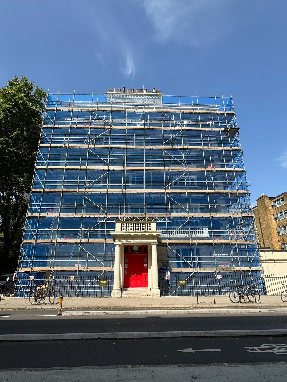 Refurbishment scaffolding