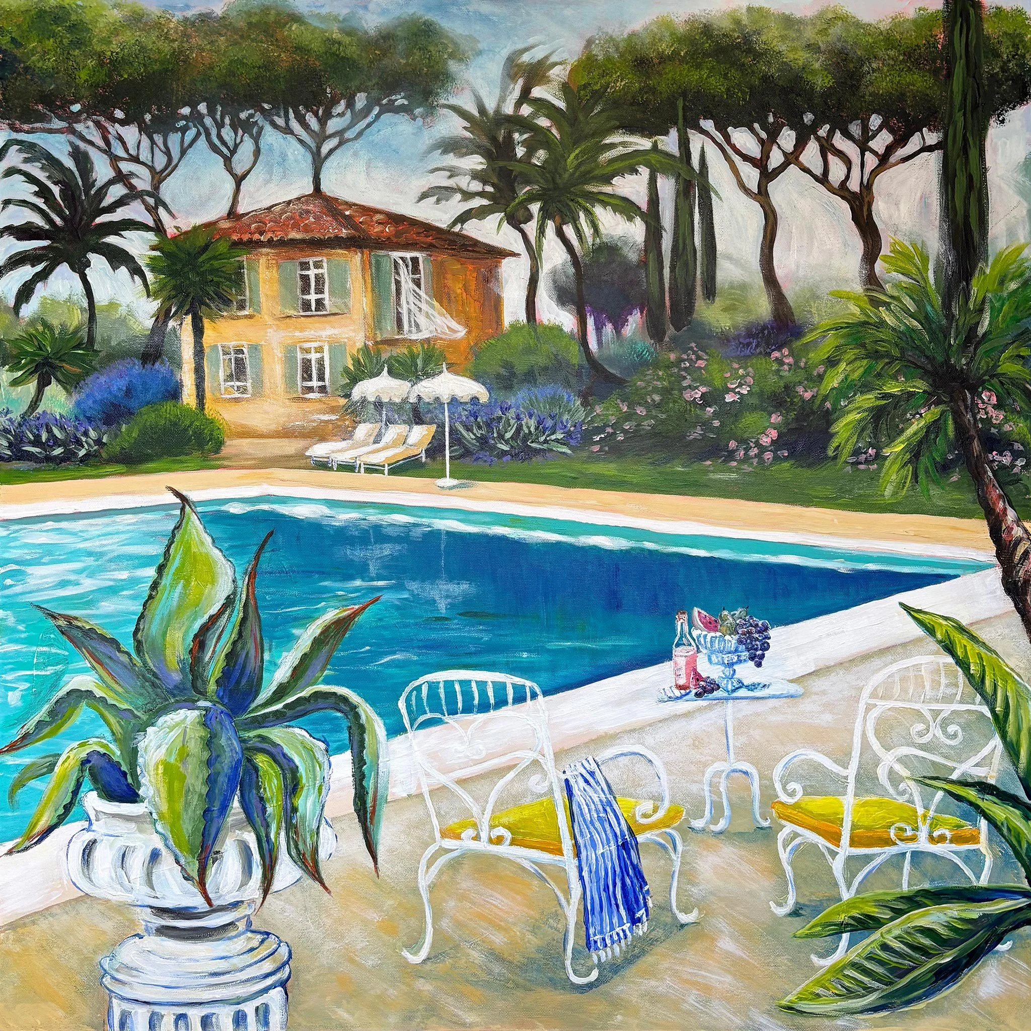 Somewhere between Tuscany and Provence II (80 x 80)