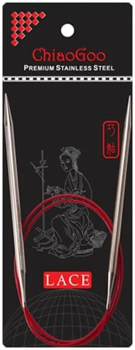 ChiaoGoo 24" Red Lace Circular Knitting Needle