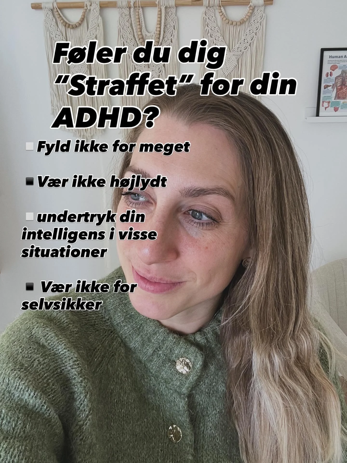 F&oslash;ler du dig straffet for din ADHD🚫💔?

Du g&oslash;r alt hvad du kan for at passe ind i den &ldquo;normalkasse&rdquo;!!

Hvad hvis den slet ikke findes⁉️ 

Hvad hvis vi &aring;bner op for tanken om at vores hjerner fungere forskelligt? 

💎 