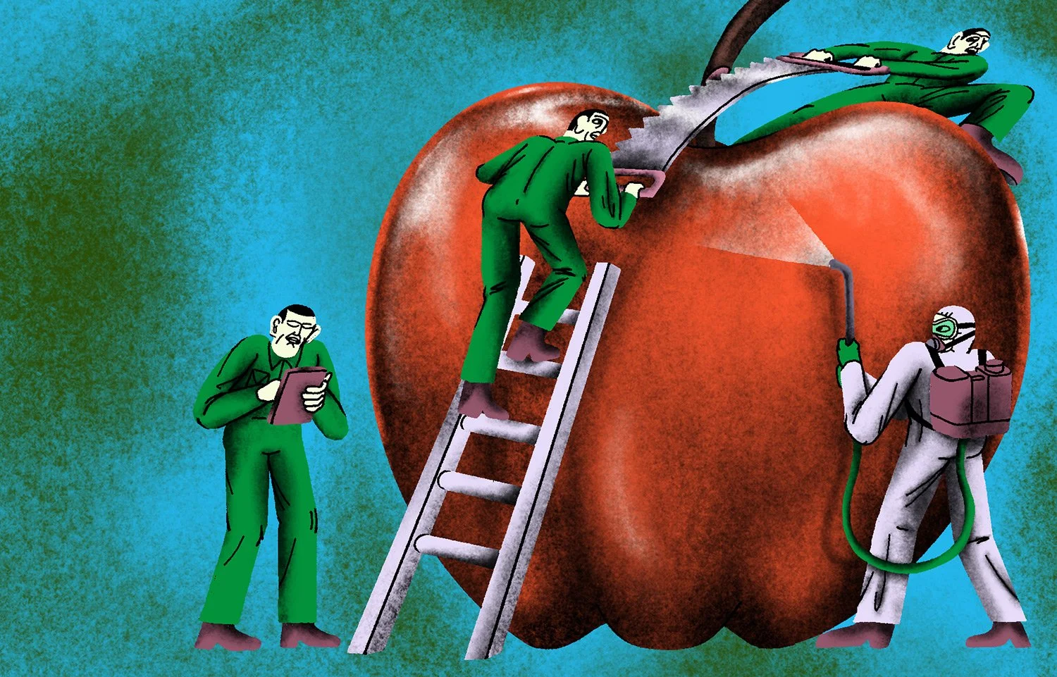 Editorial Illustration for Follow the Money on Labor Exploitation Law ...