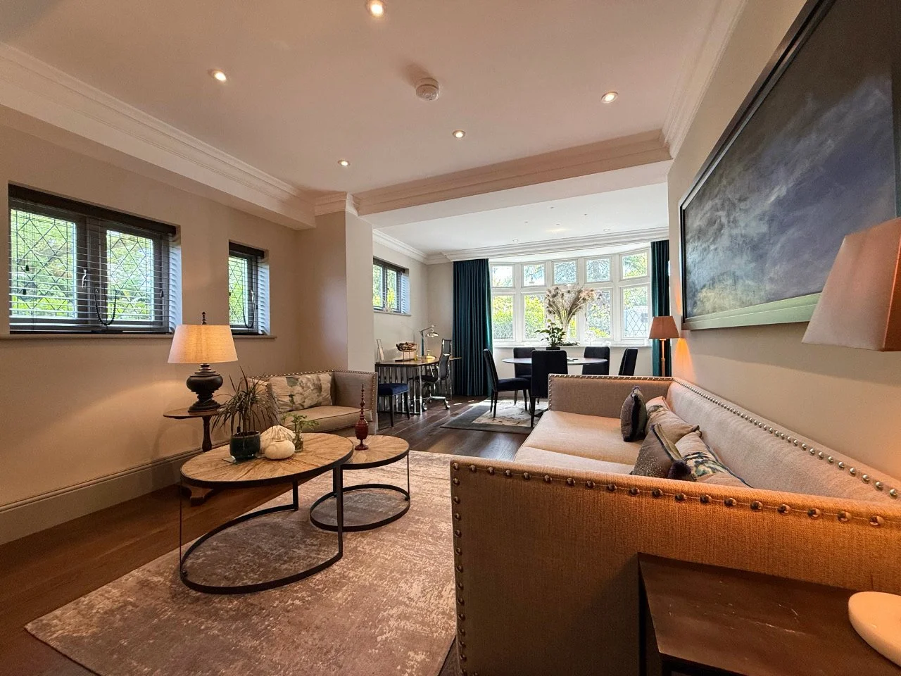 Peacock set up as a living space (can have a single bed)