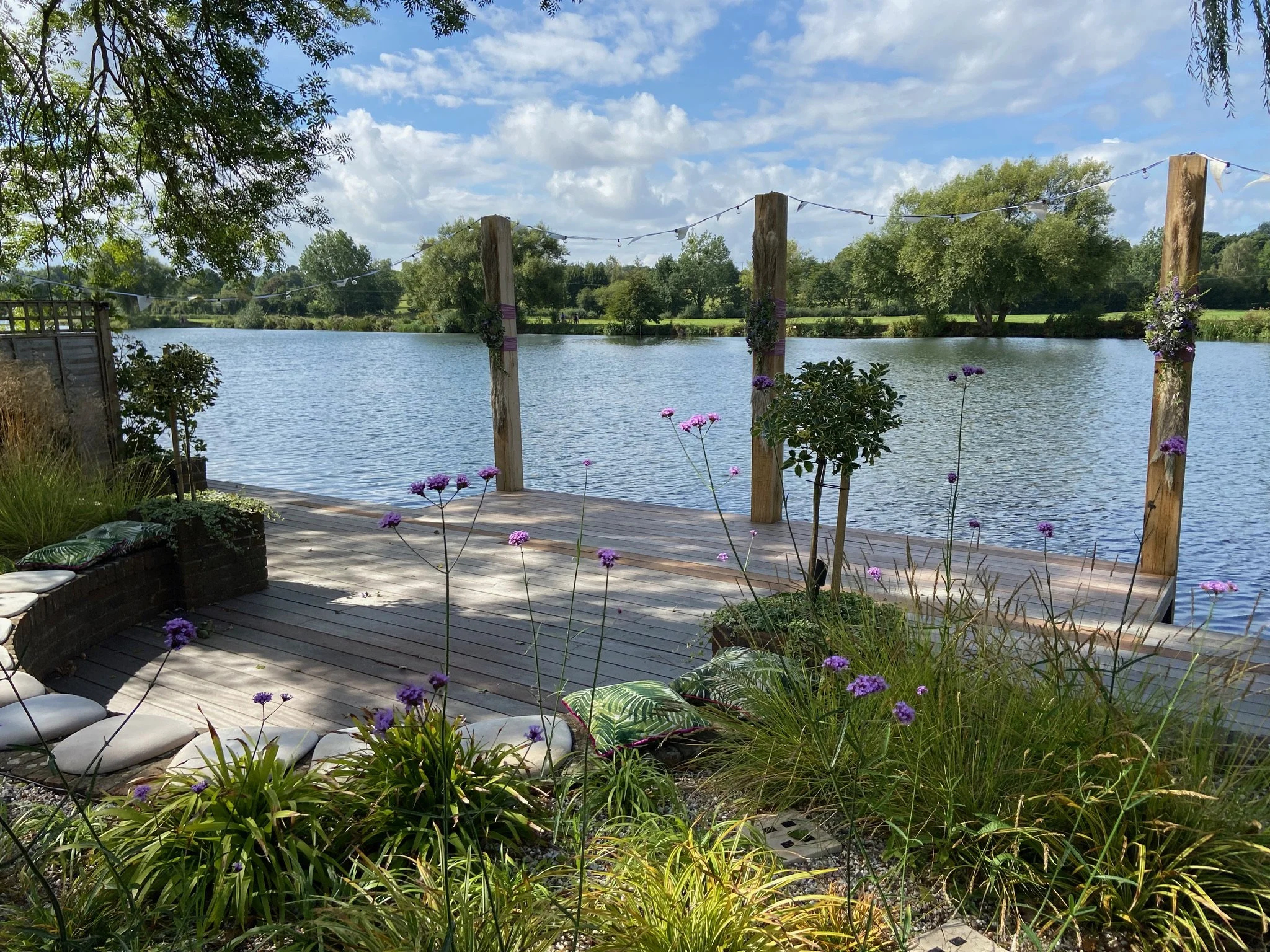 The west facing deck over. looking the moor