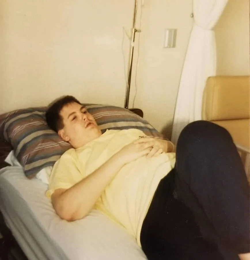 Marc during hospital stay