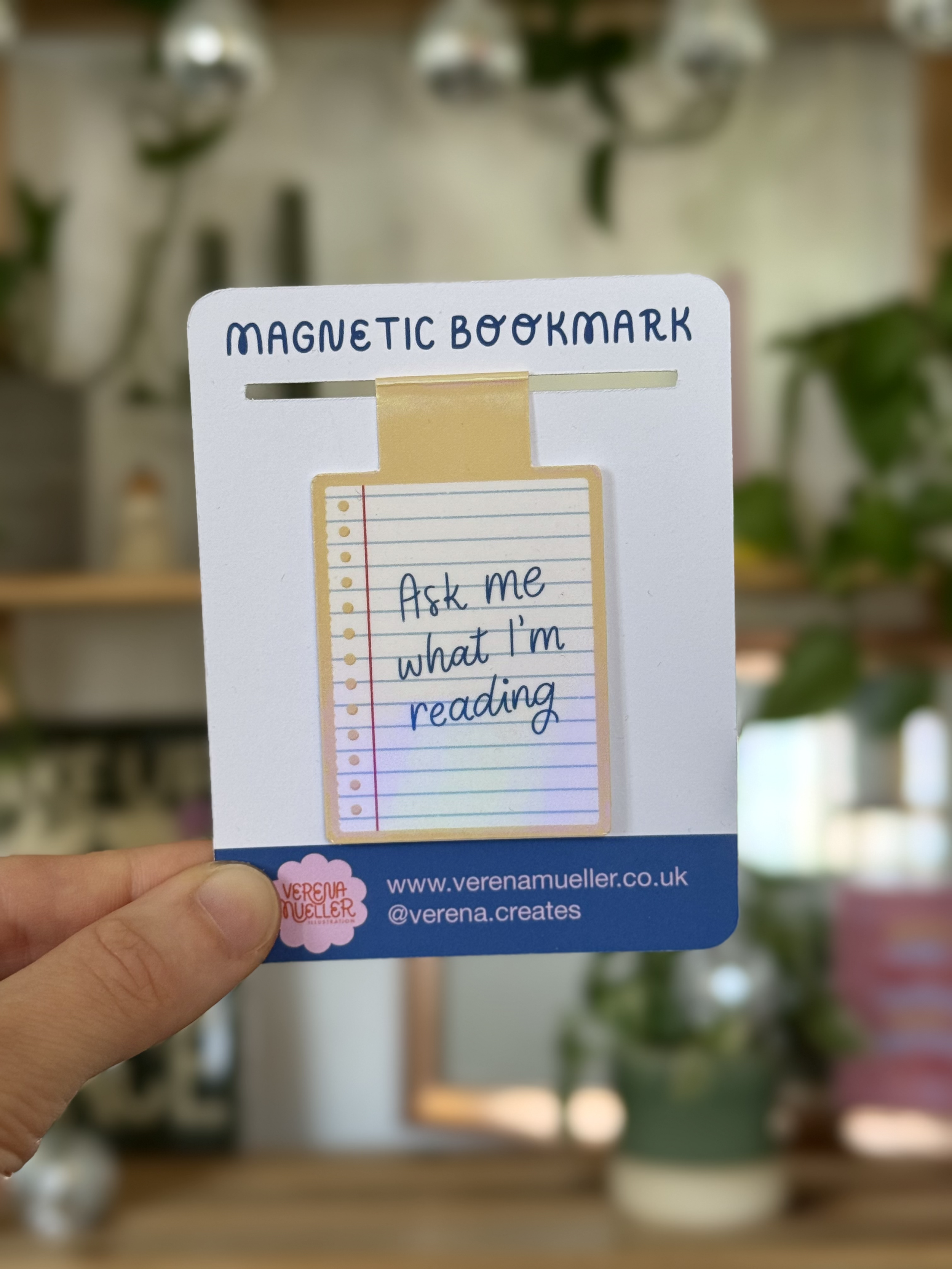 Ask Me What I'm Reading Magnetic Bookmark