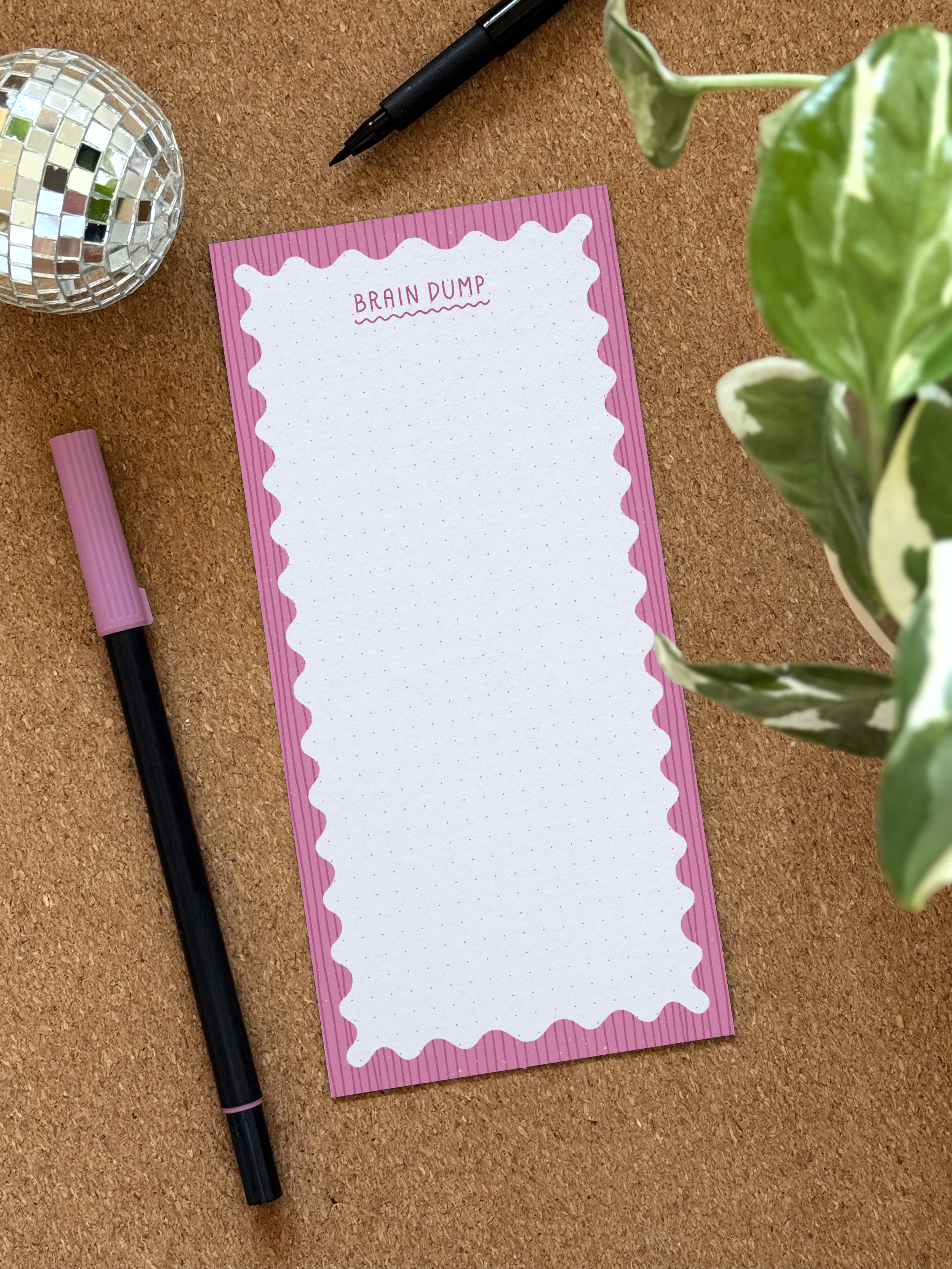 Brain Dump Dotted Notepad