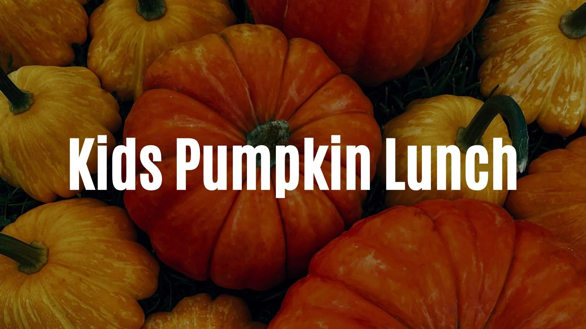 Kids Pumpkin Lunch!
