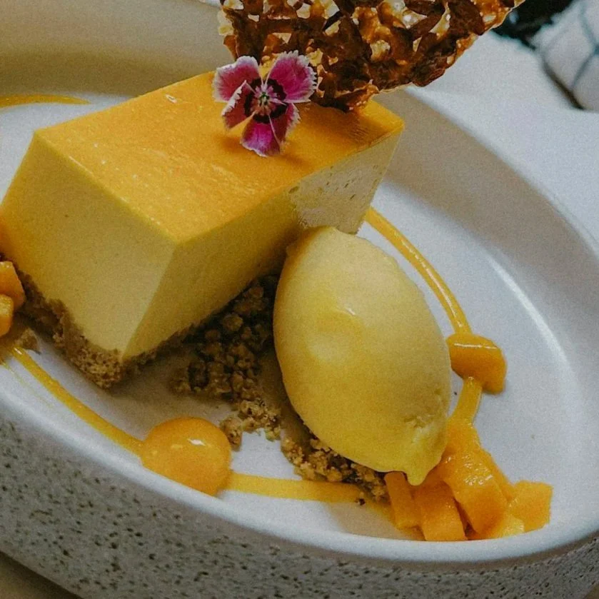 Walking dinner Rotterdam | Mango cheesecake