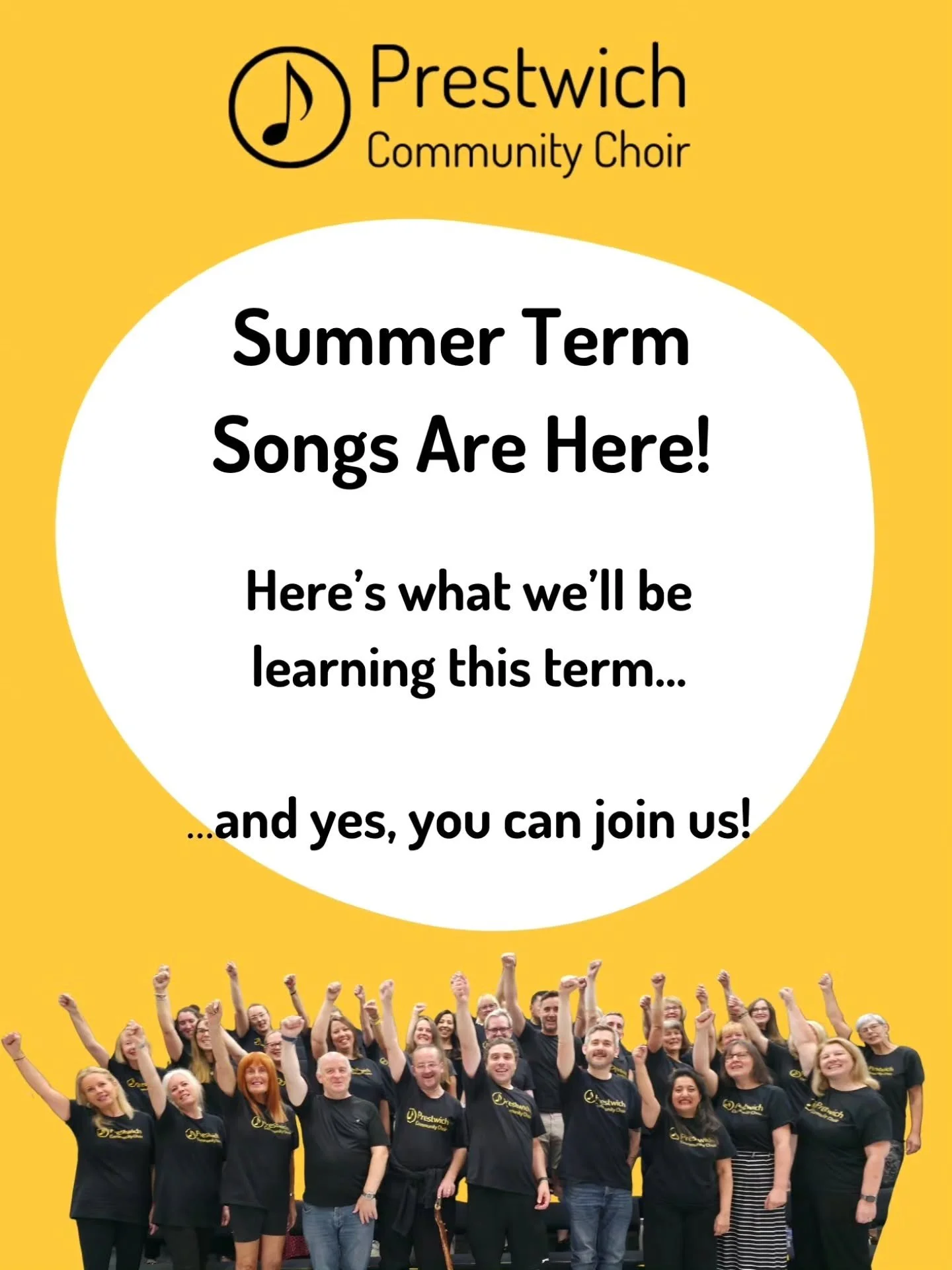 If you&rsquo;ve been thinking about joining a choir&hellip; this is your sign 👀

This summer term we&rsquo;re bringing:
✨ Royals
✨ A full Classic Rock Medley (yes&hellip; Queen, Bon Jovi, Guns N&rsquo; Roses 👀)
✨ Shine
✨ Hotel California

So whethe